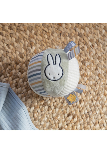 Loptička textilná králiček Miffy Fluffy Blue