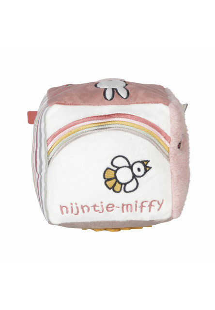 Kocka textilný králiček Miffy Fluffy Pink