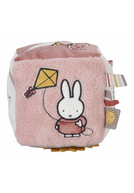 Kocka textilný králiček Miffy Fluffy Pink