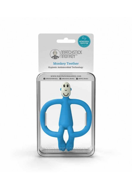 Hryzátko a zubná kefka teether blue