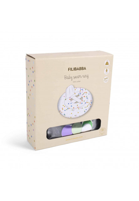 Kúpacie koleso pre bábÄtká alfie nordic rainbow confetti