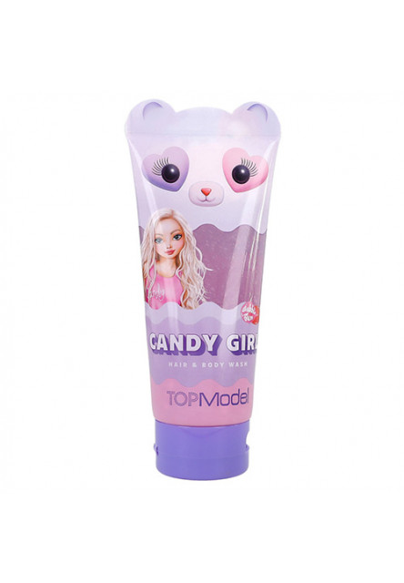 ASST | Šampon a sprchový gel v jednom Top Model, Candy - fialový - žvýkačka Top Model