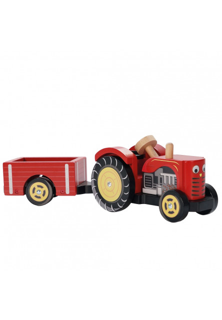 Traktor červený Le Toy Van