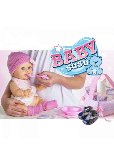 Interaktívna bábika s príslušenstvom Baby Susú Azul chlapček 38cm