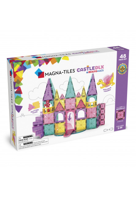 Magnetická stavebnica Castle DLX 48 dielov Magna-Tiles