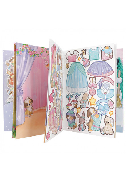 Sešit Puffy Stickers Princess Mimi, Se samolepkami