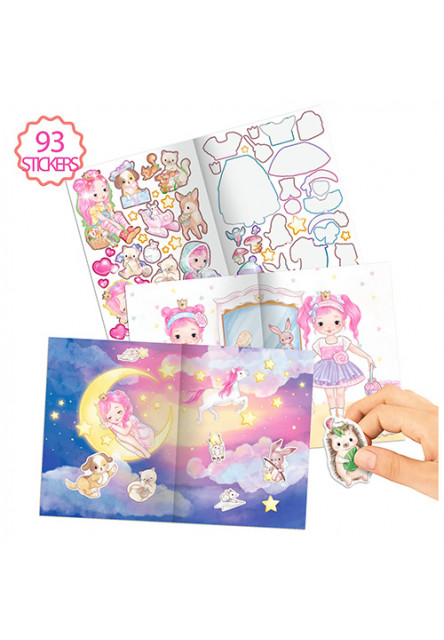 Sešit Puffy Stickers Princess Mimi, Se samolepkami