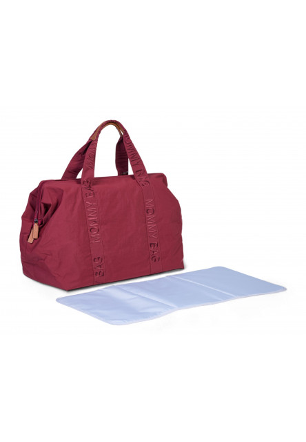 Prebaľovacia taška Mommy Bag Signature Urban Burgundy