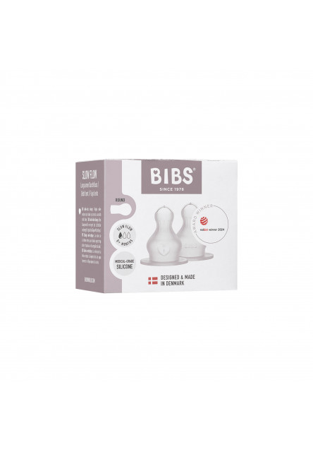 BIBS Baby Bottle silikónové cumlíky (pomalý prietok)