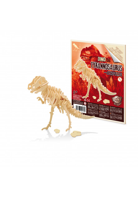 3D Drevená stavebnica dinosaura