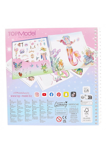 Blok DRESS ME UP Fantasy Top Model, 160 samolepek