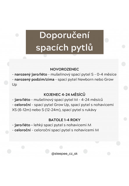 Celoroční spací pytel s odepínacími rukávy Sleepee Sand Limitovaná edice