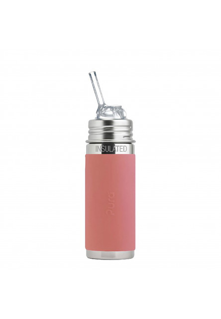 TERMO fľaša so slamkou 260ml (Rose)