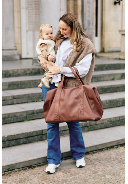 Prebaľovacia taška Mommy Bag Signature Vegan Leather Dark Brown