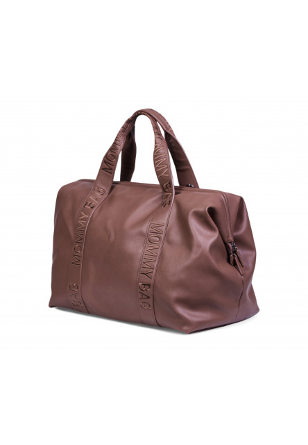 Prebaľovacia taška Mommy Bag Signature Vegan Leather Dark Brown