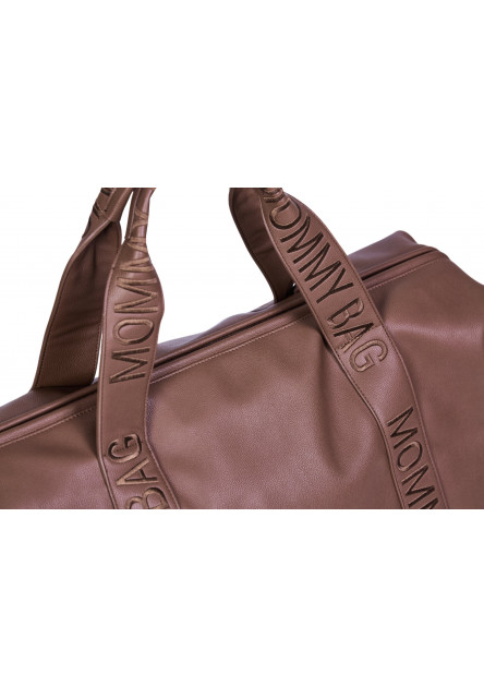 Prebaľovacia taška Mommy Bag Signature Vegan Leather Dark Brown