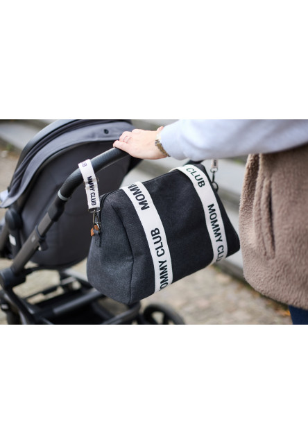 Prebaľovacia taška Mommy Club Signature Canvas Black