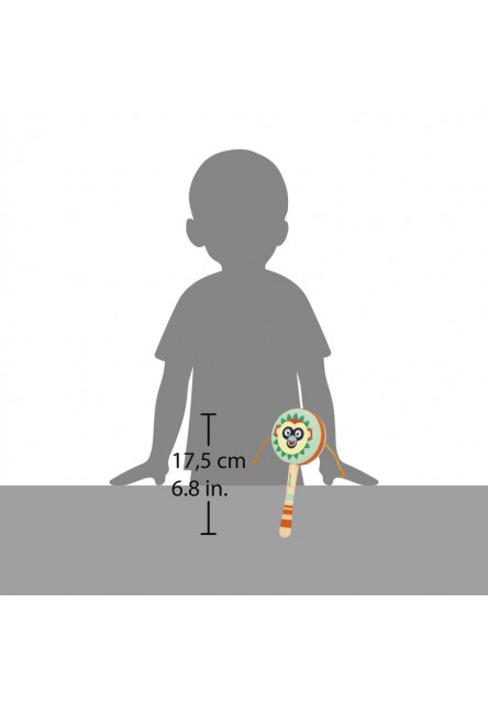 Gioia Drevený hudobný nástroj ručný Bubienok