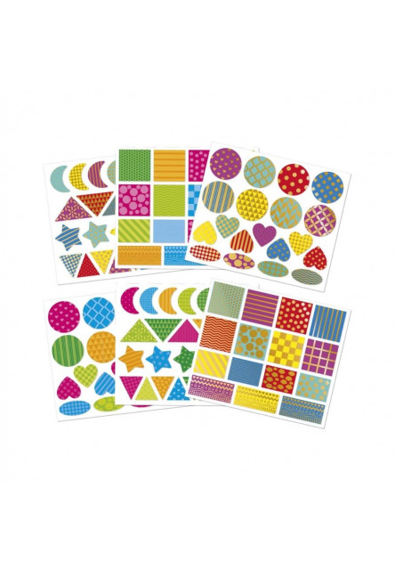 Stickers Samolepky Geometrické tvary 150 ks od 1,5 roka