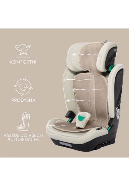 Priedušná podložka do autosedačky Breeze sk. 2/3, Ivory Beige