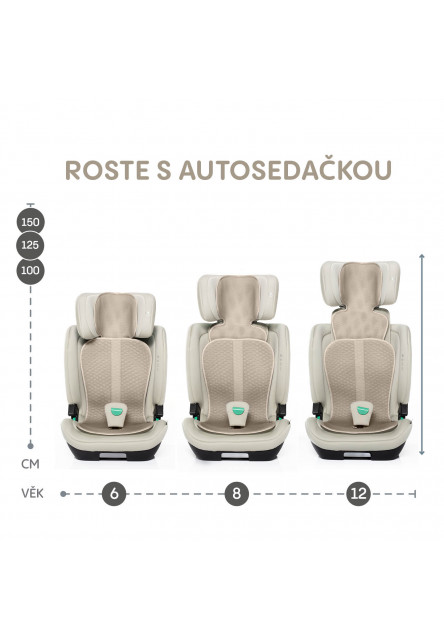 Priedušná podložka do autosedačky Breeze sk. 2/3, Ivory Beige