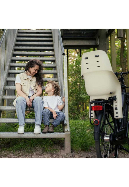 Zadná sedačka na bicykel U-me Easyfix Nagisa Béžová/Bincho Čierna Nagisa Béžová/Bincho Čierna