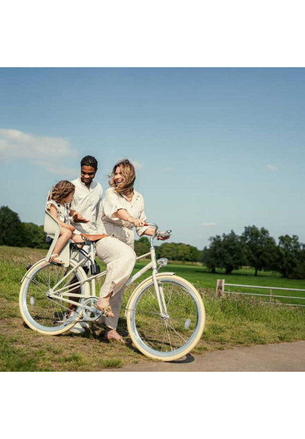 Zadná sedačka U-me na bicykel pre MIK nosiče Nagisa Béžová/Kuriiro Hnedá Nagisa Béžová/Kuriiro Hnedá