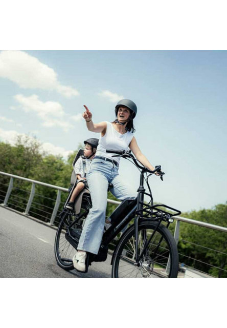 Zadná sedačka U-me na bicykel pre MIK nosiče Suzume Šedá/Bincho Čierna Suzume Šedá/Bincho Čierna