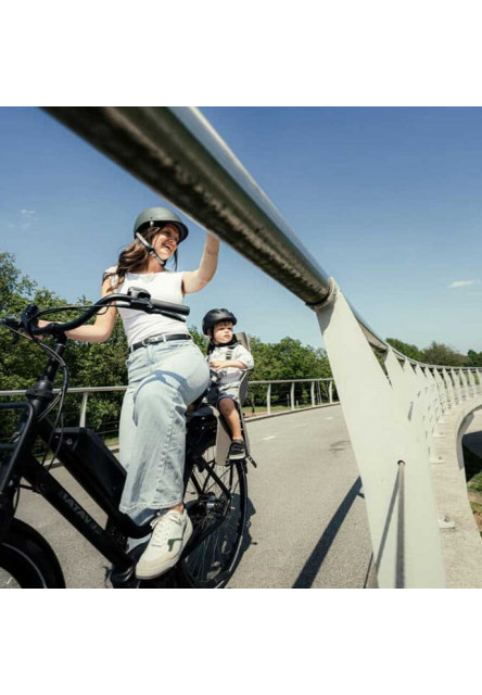 Zadná sedačka U-me na bicykel pre MIK nosiče Suzume Šedá/Bincho Čierna Suzume Šedá/Bincho Čierna