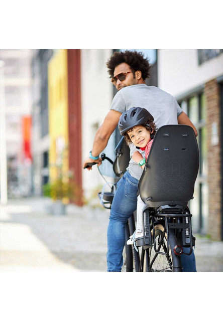 Detská sedačka na bicykel s adaptérom na nosič zadná Bincho Čierna/Bincho Čierna Bincho Čierna/Bincho Čierna